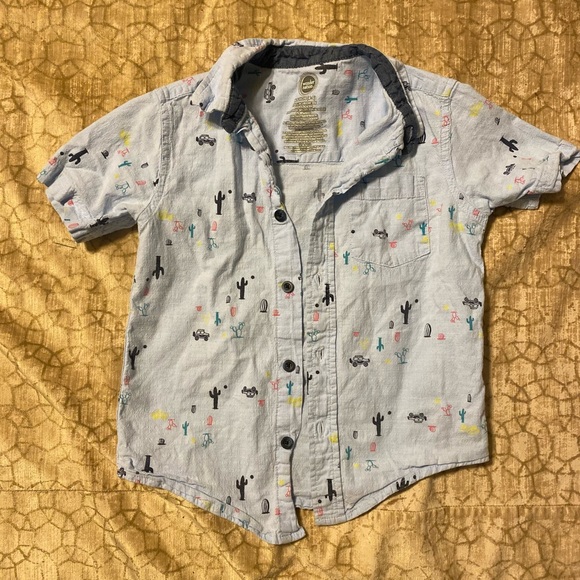 wonder nation Other - Cactus and Jeep adventure short sleeve button down